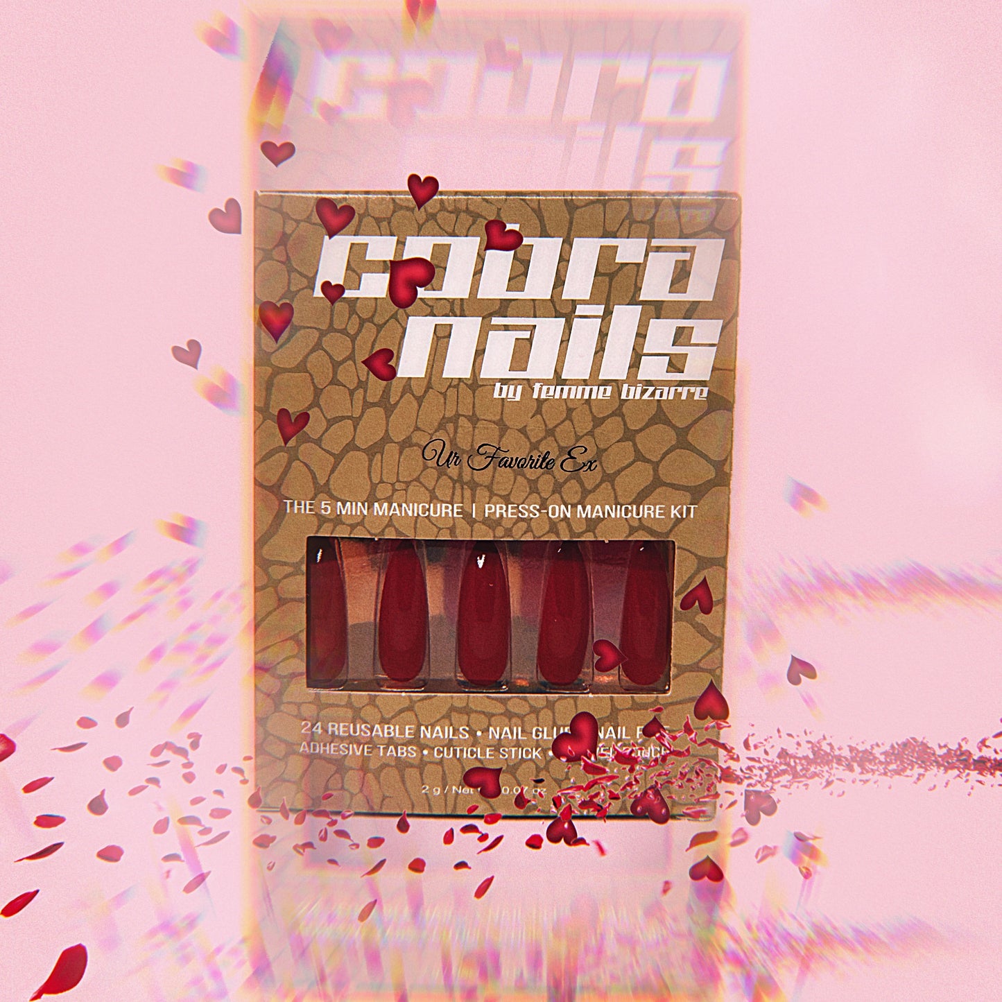 Ur Favorite Ex | Red Stiletto Press-On Nails