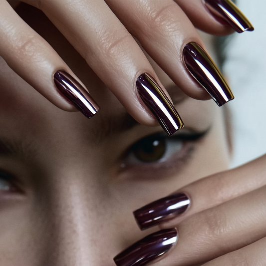 Cosmic Crush | Chome Press-On Nails